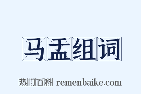 马盂组词是什么意思的图片